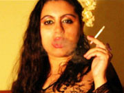 smoking cam girl